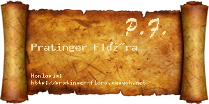 Pratinger Flóra névjegykártya